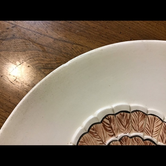 X-TRA Large COLLECTIBLE Plate TURKEY PLATE 14” - Picture 3 of 8